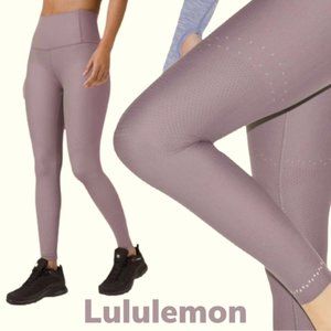 Lululemon Zoned In High Rise Tight Legging Frosted Mulberry Pocket Size 6 27"